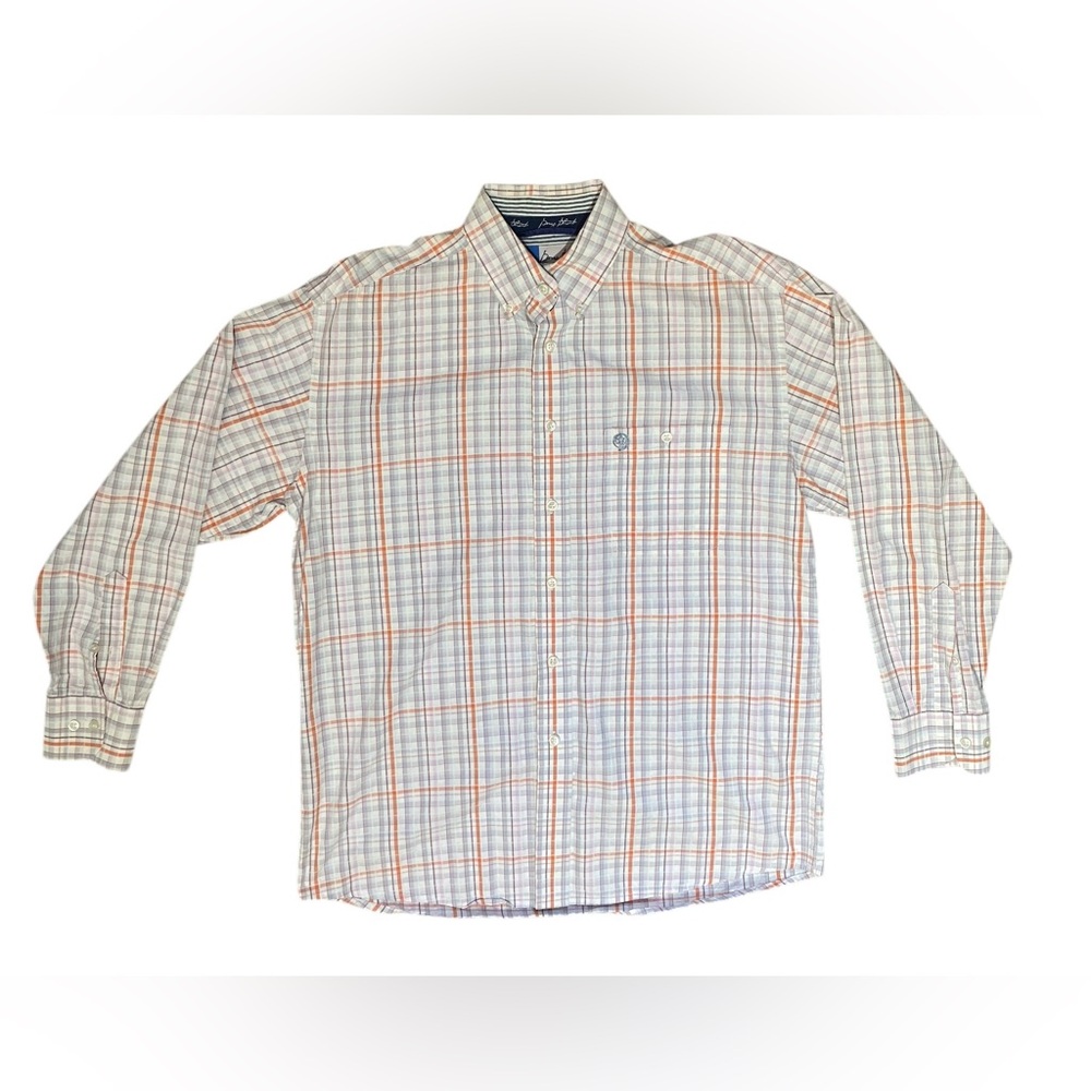 3/$18 George Strait Cowboy Cut Collection by Wrangler Men's Plaid Shirt